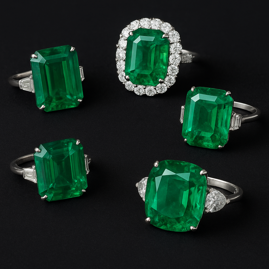 The 5 Most Expensive Rings with Colombian Emeralds