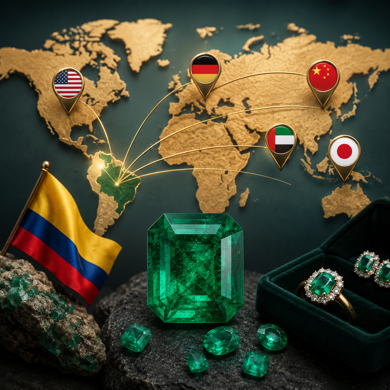 Top 5 Countries That Buy Colombian Emeralds