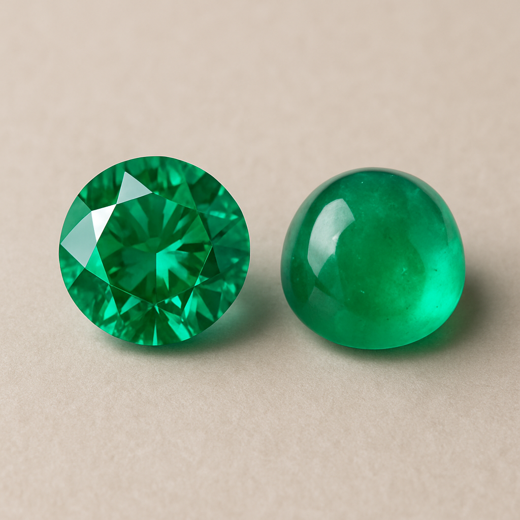 What’s the Difference Between a Faceted Emerald and a Cabochon?
