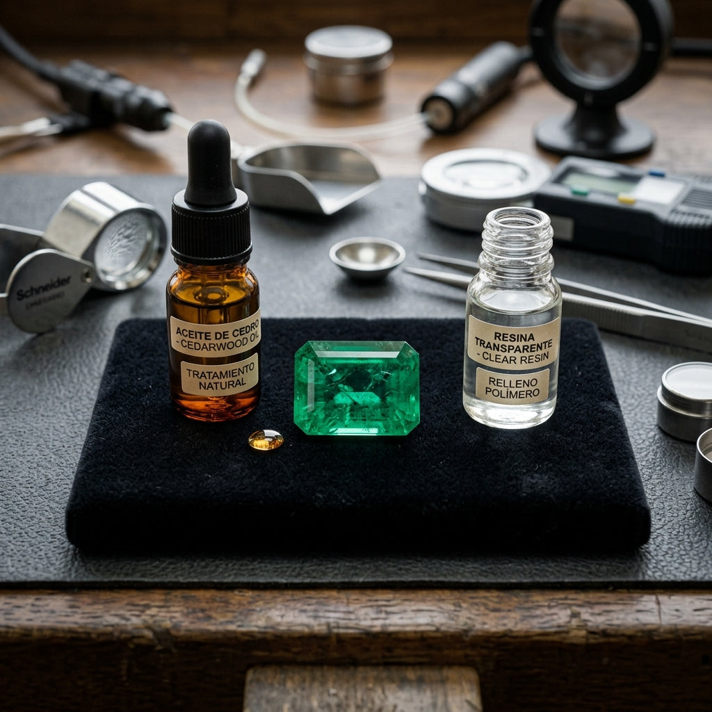 What Is the Difference Between Oil and Resin in a Colombian Emerald?