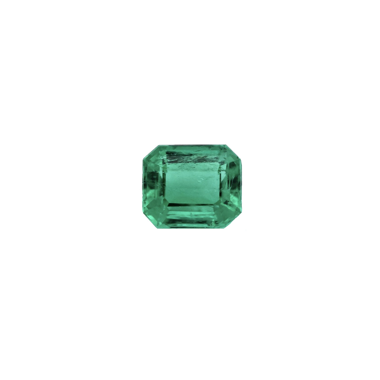 horizontal way of 0.96 ct emerald