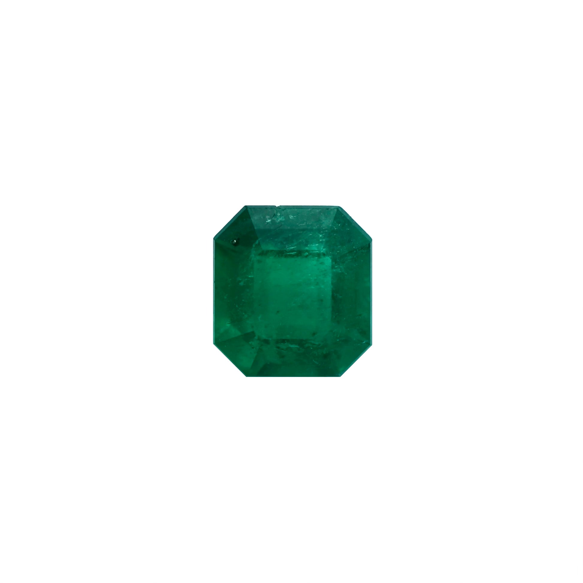 White Background Square Emerald Picture