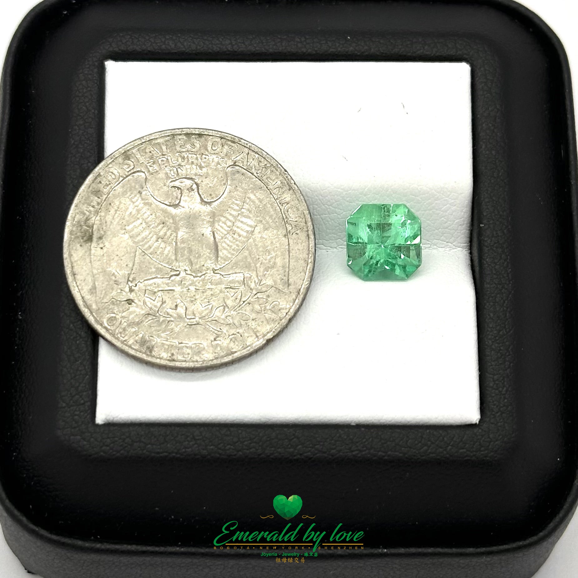Natural Colombian Emerald 1.92ct – Square-Cut Green Crystal