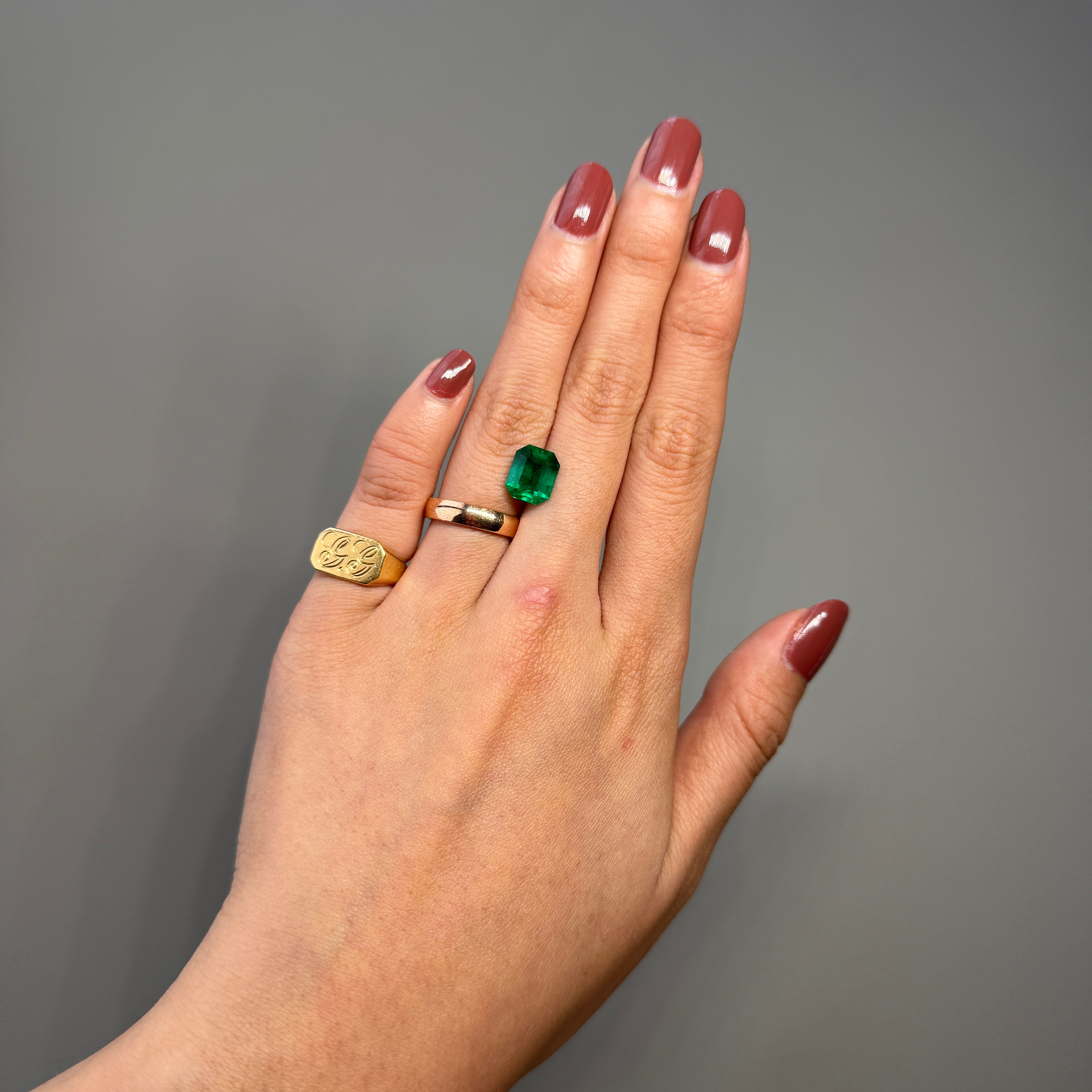 Deep Green 2.41 Carat Loose Colombian Emerald Fine Quality Gemstone