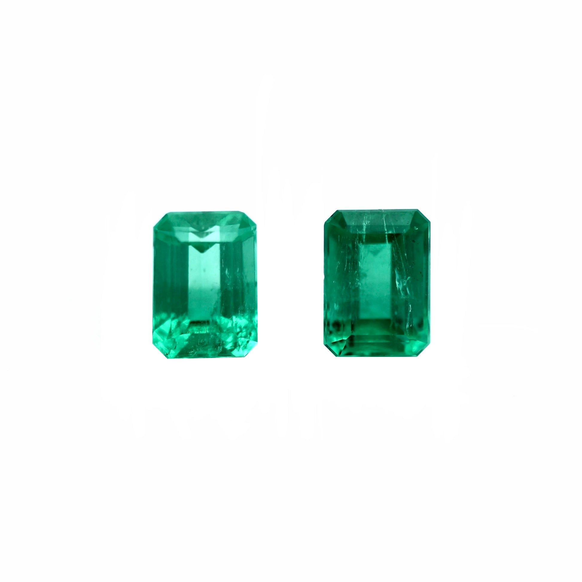 beautiful pair of colombian emeralds