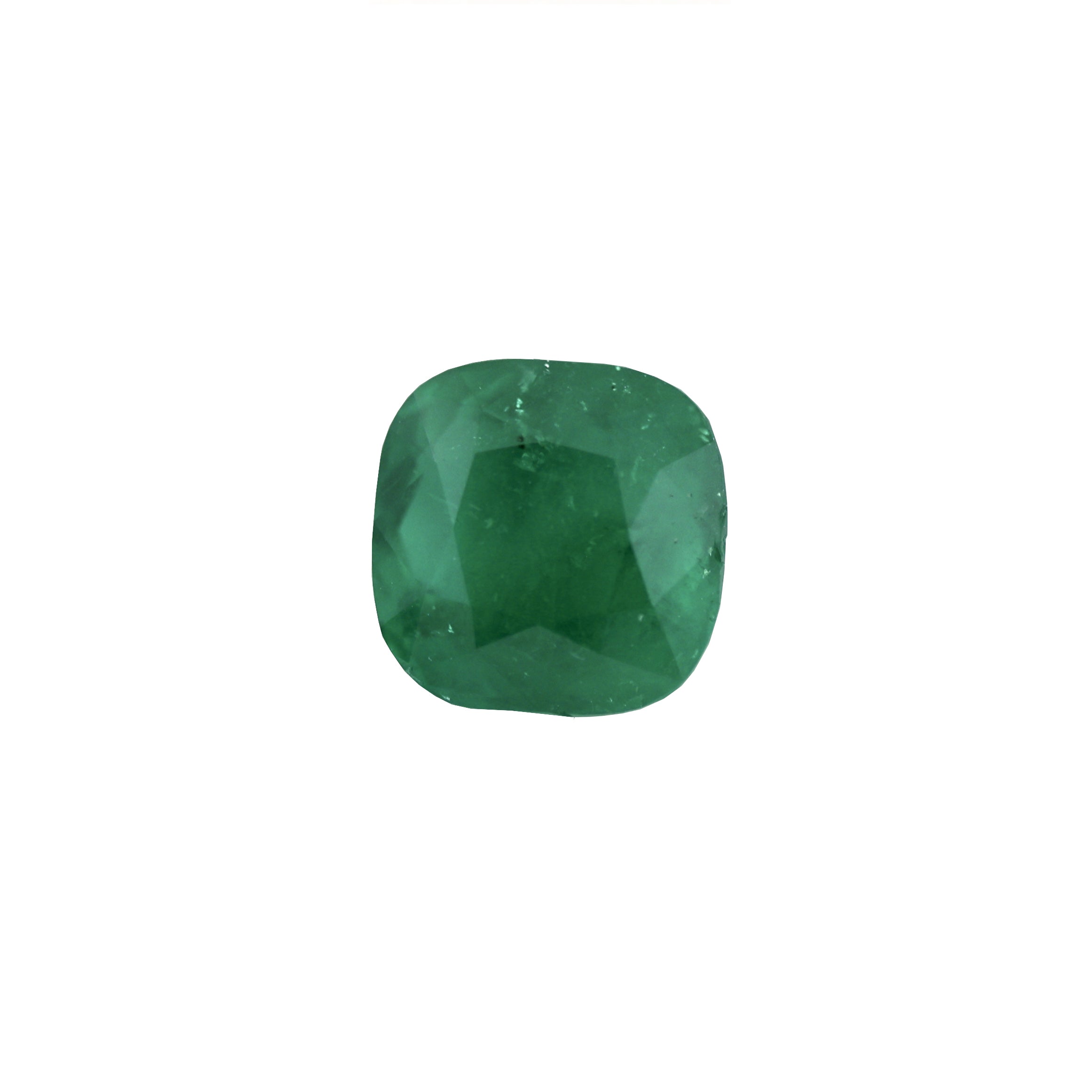 Magnificent 5.03 carat Colombian emerald featuring a rich dark green color and elegant cushion cut. A refined gemstone ideal for high jewelry or investment.