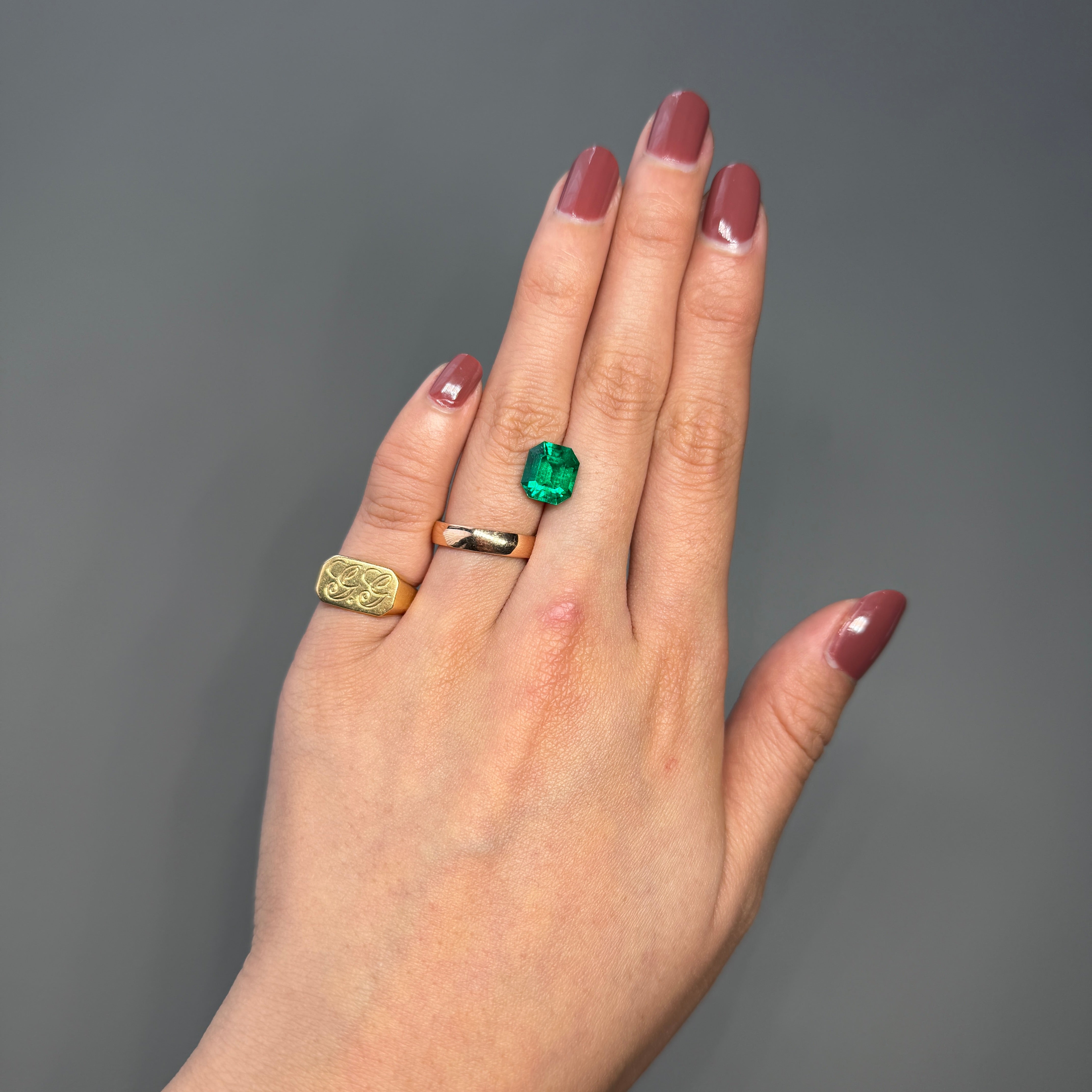 Perfect 3.06 Carat Colombian Emerald – Emerald Cut Dark Green Gemstone