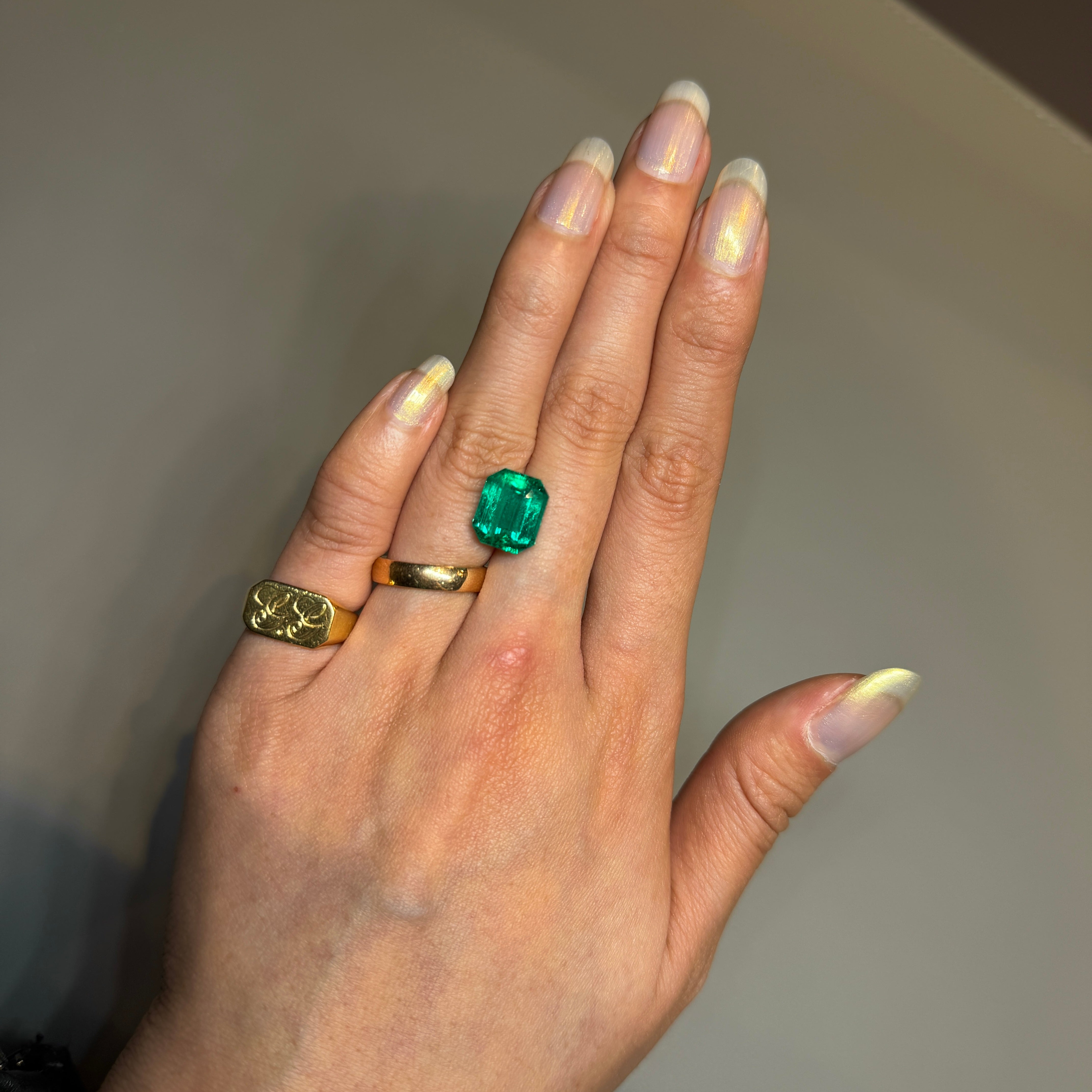 5.18 Ct Emerald Cut Colombian Emerald | Natural Luxury Green Gemstone
