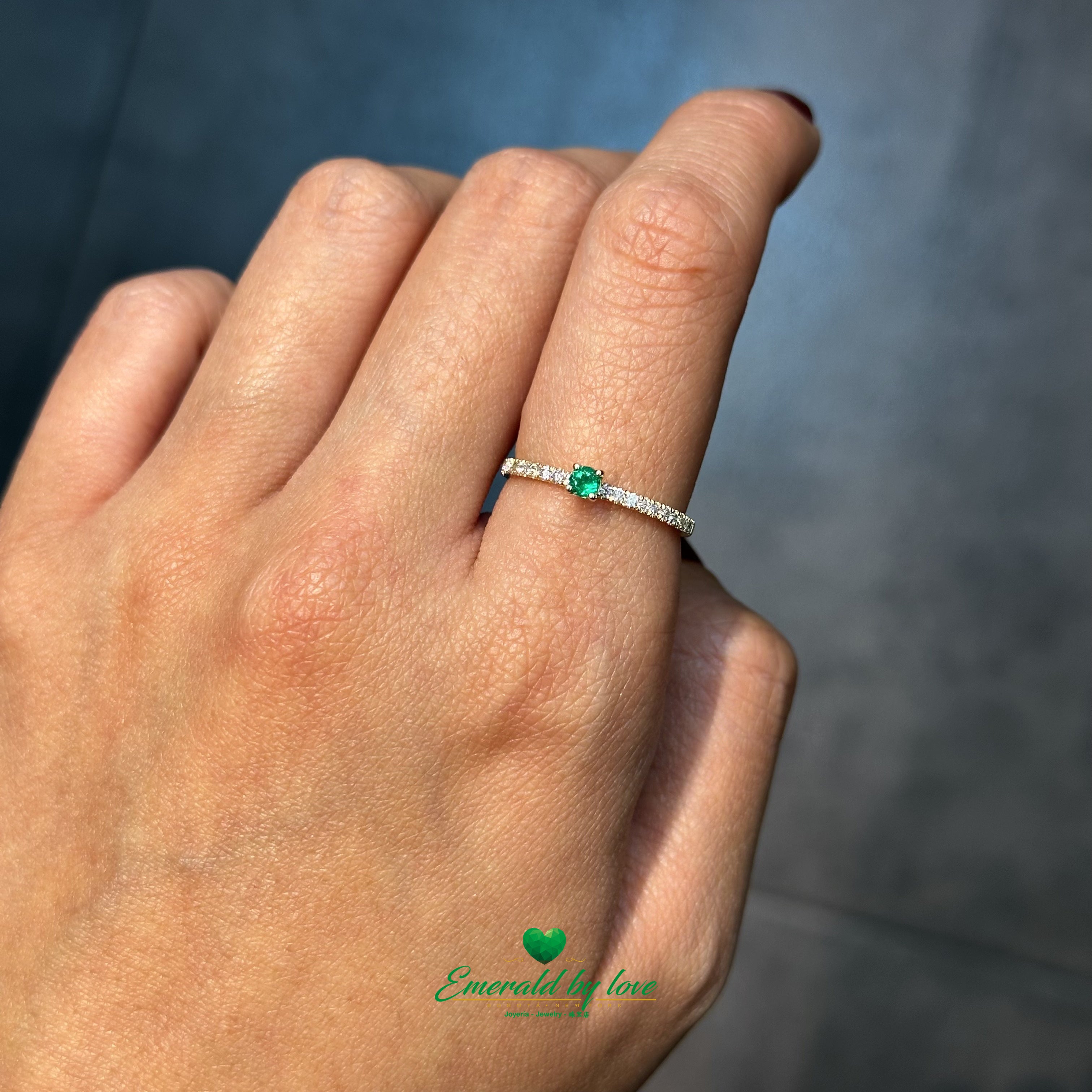 Natural emerald meets diamond artistry in this signature luxury piece.