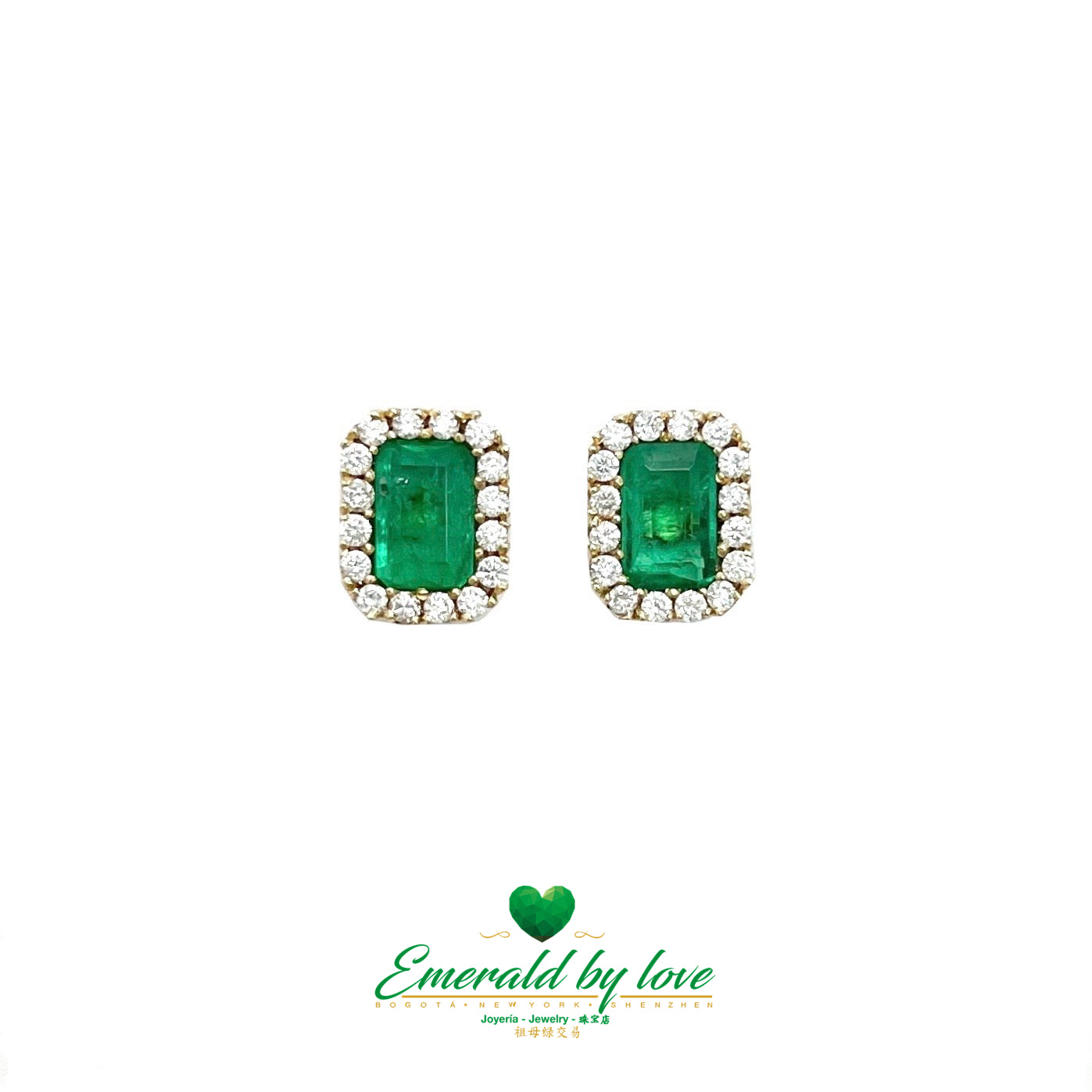 Traditional Marquise Yellow Gold Earrings: 1.69 TCW Colombian Emeralds