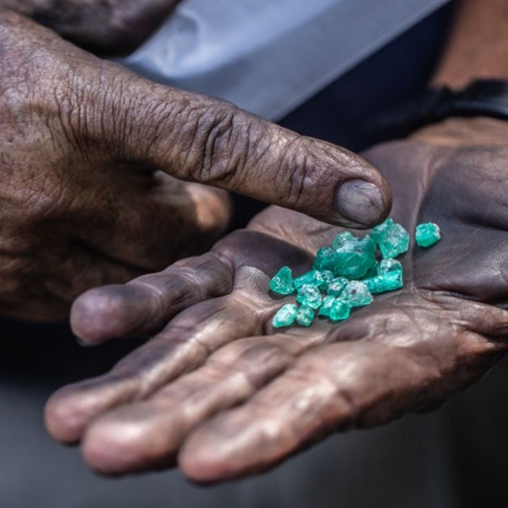 What is a "Guaquero" and a "Palero" in Colombian Emerald Mining?