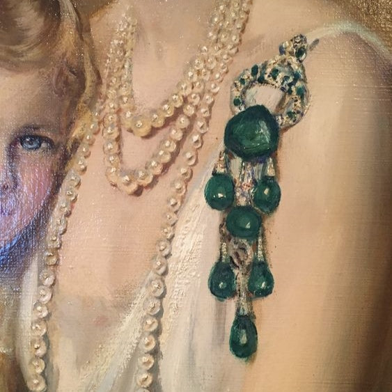 References to Colombian emeralds in paintings