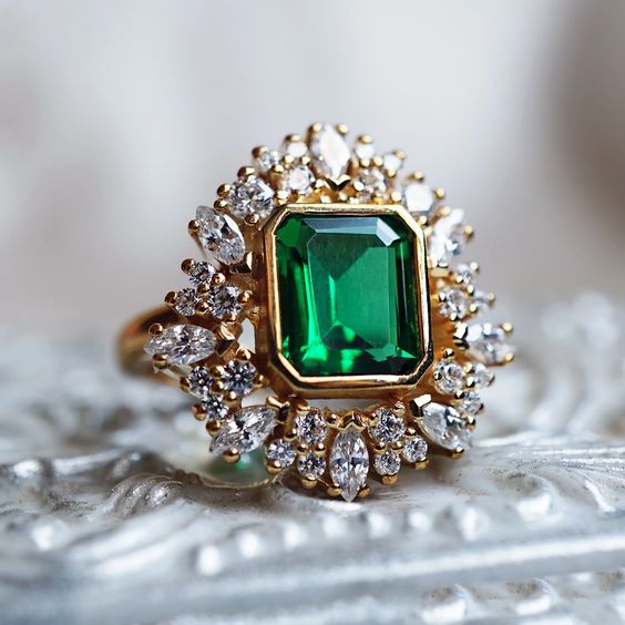 How to choose your Colombian emerald according to the gold type?