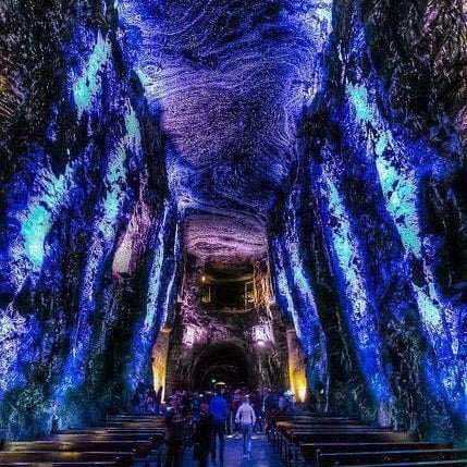 Colombian emeralds in the Cathedral of Sal de Zipaquirá