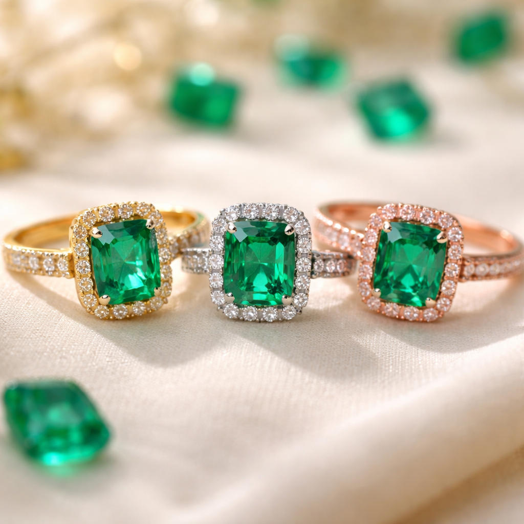 Yellow, White, or Rose Gold: Which One Best Enhances Colombian Emeralds?