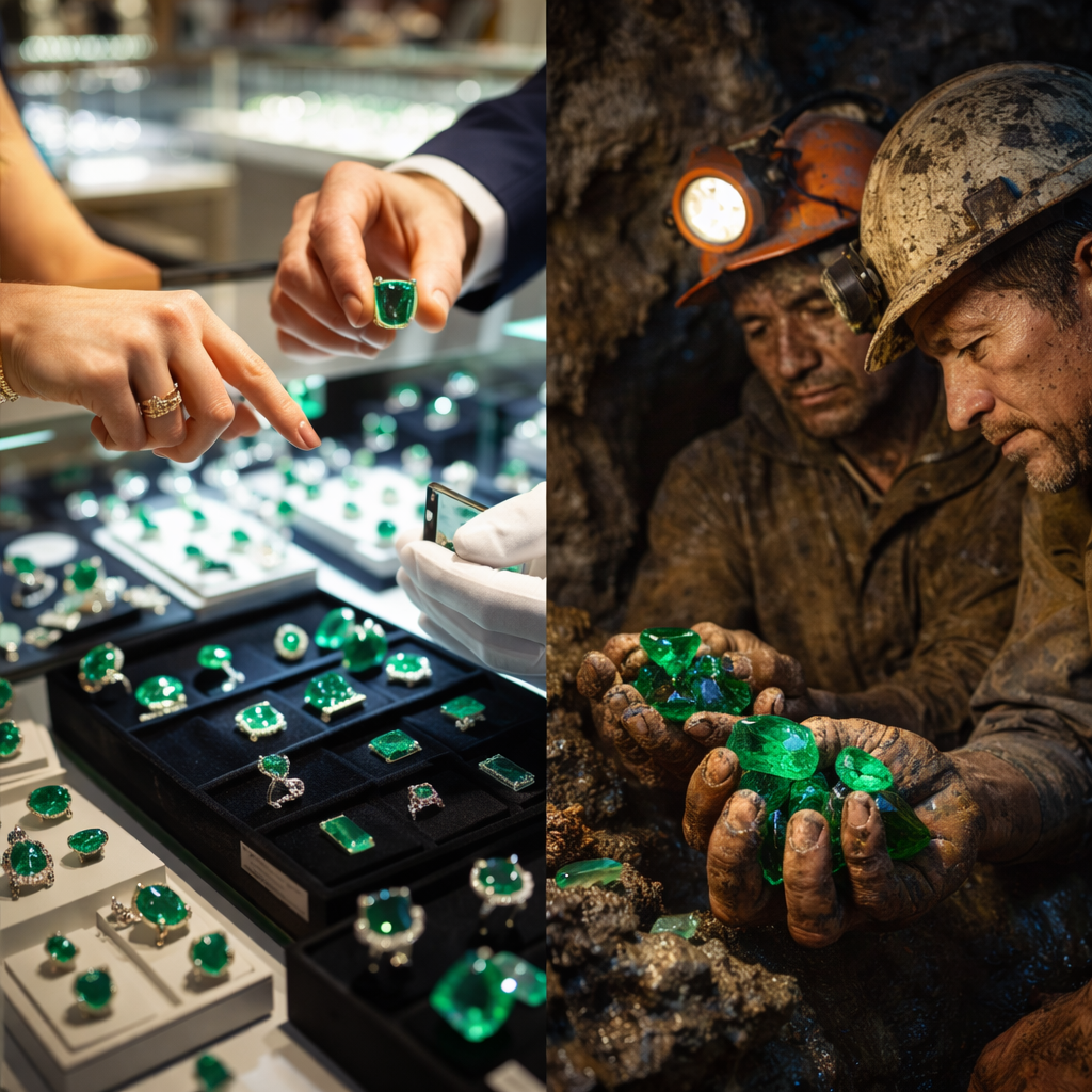 Difference Between Buying Colombian Emeralds in a Store vs. at the Mine