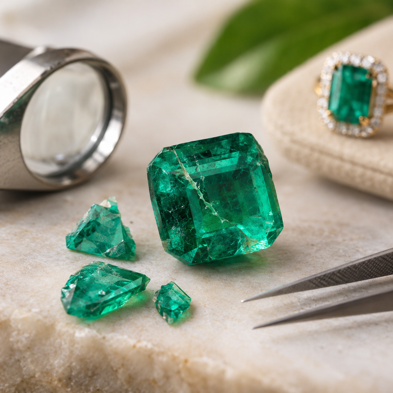 When a Colombian Emerald Breaks: What Does the Fracture Tell Us About the Stone?