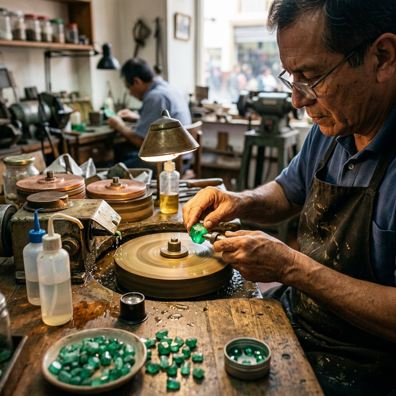 Emerald Cutter: The Most Important Craft in Colombian Emeralds