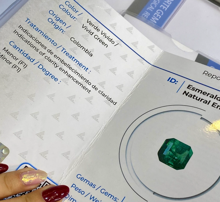 Understanding your Colombian emerald certificate