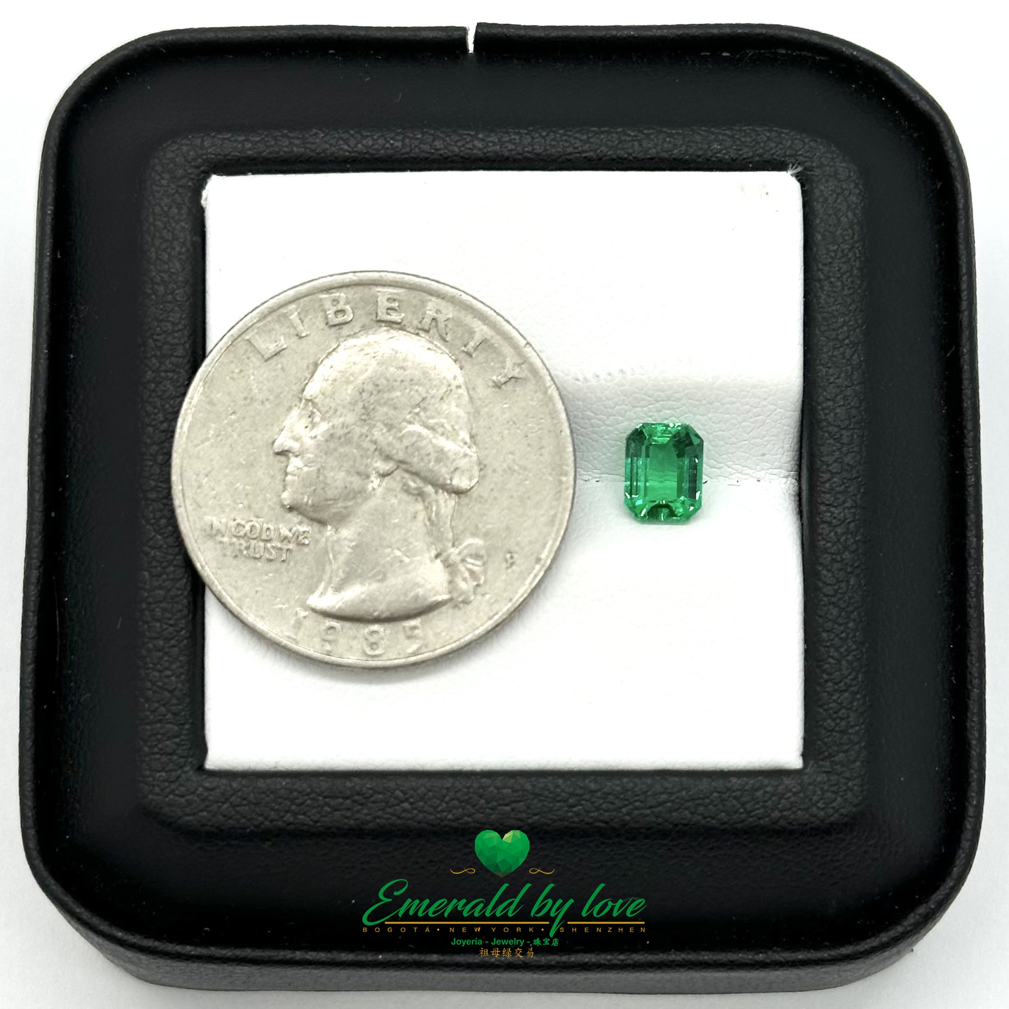 Natural Colombian Emerald - 0.7 ct Emerald Cut