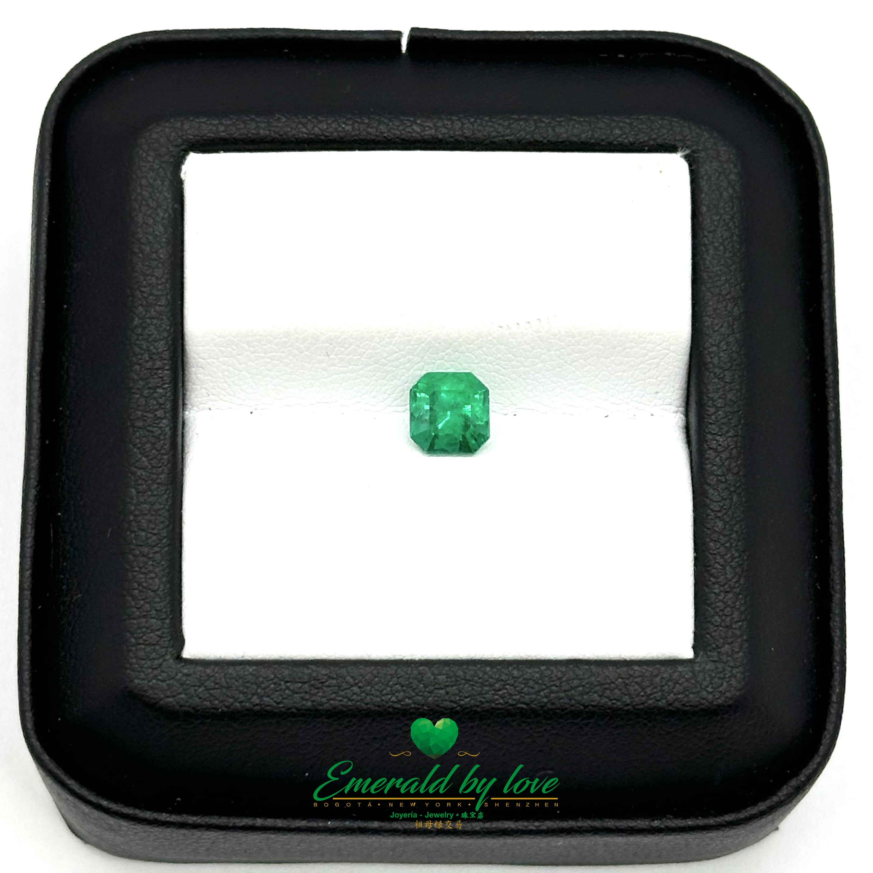 Colombian Emerald 0.99 ct Square Cut – Radiant Green for Custom Jewelry