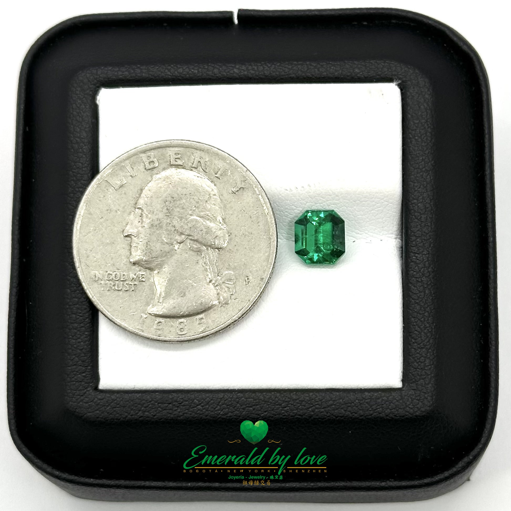 Perfect Green Colombian Emerald 1.11 ct – Square Cut Masterpiece for Fine Jewelry