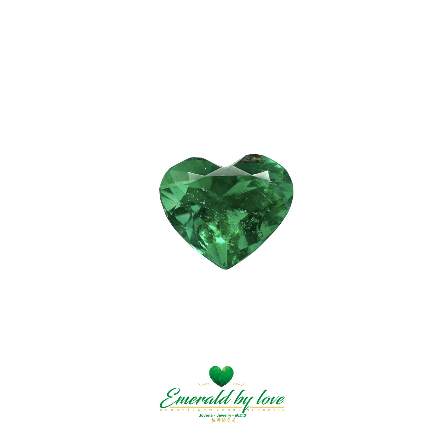 Intense Green Heart-Shaped Colombian Emerald 1.13 ct – A Gemstone of Passion and Elegance