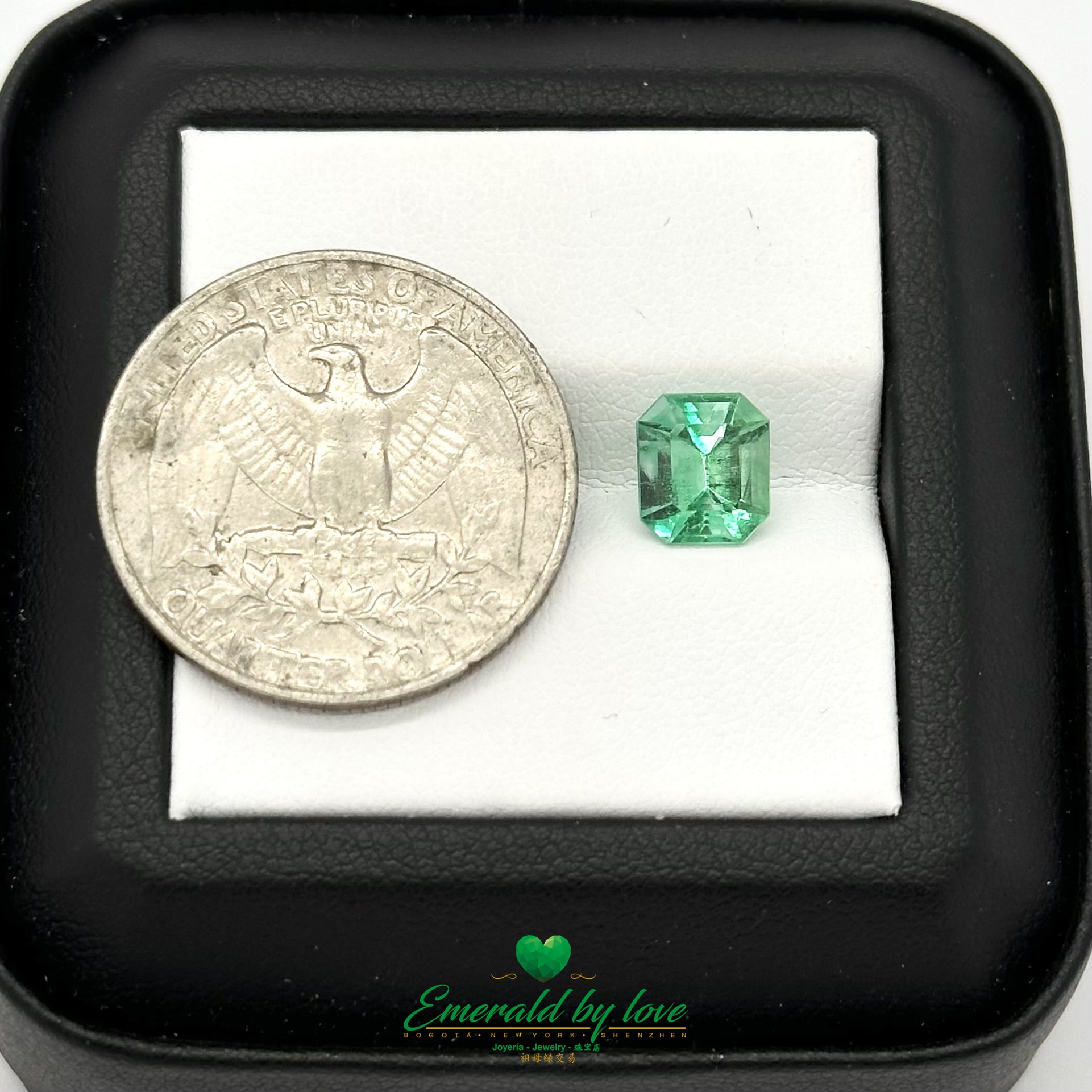 Crystal Natural Colombian Emerald 1.61ct- Emerald Cut