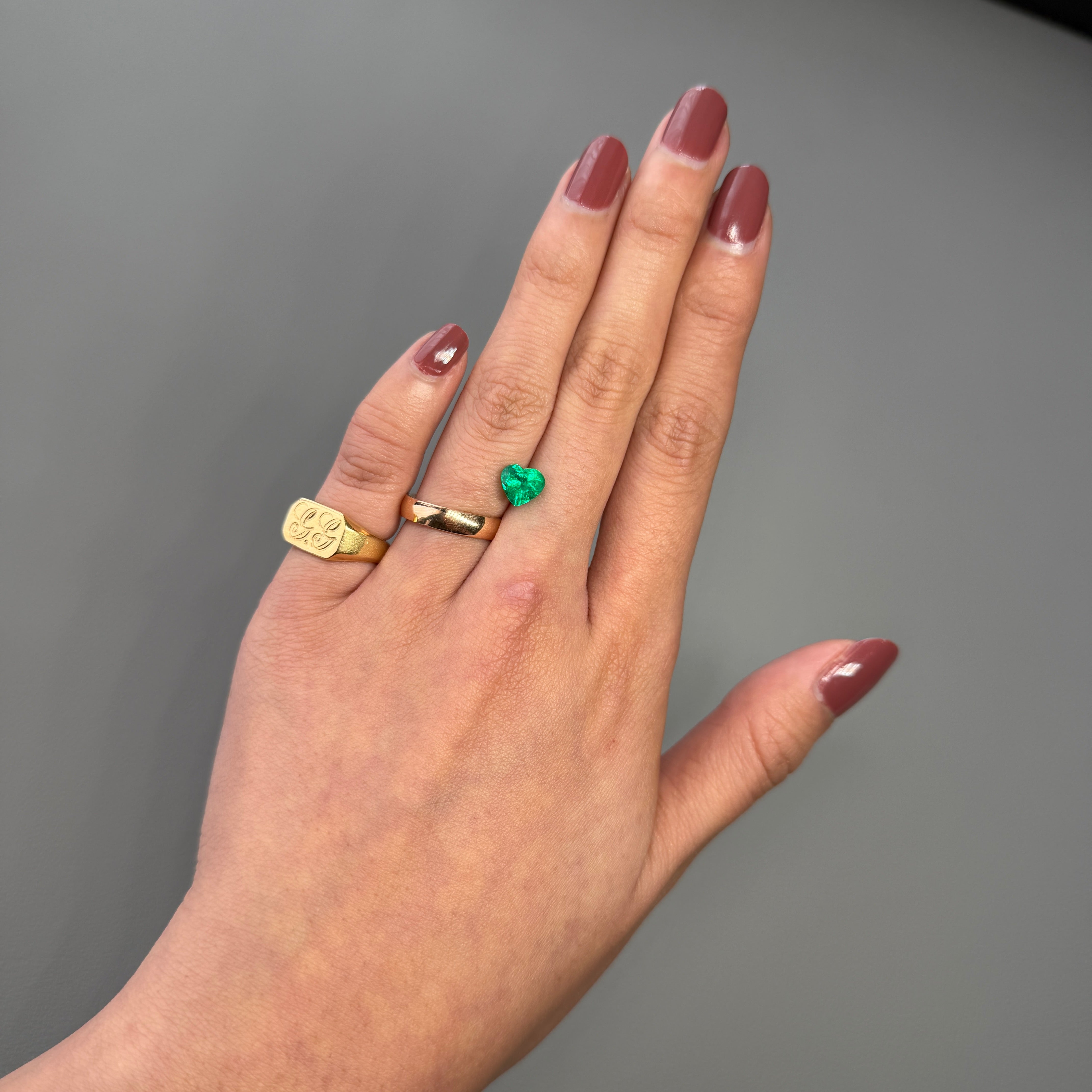 Rare 1.28 Carat Natural Colombian Emerald Loose Heart Shape Certified Gemstone