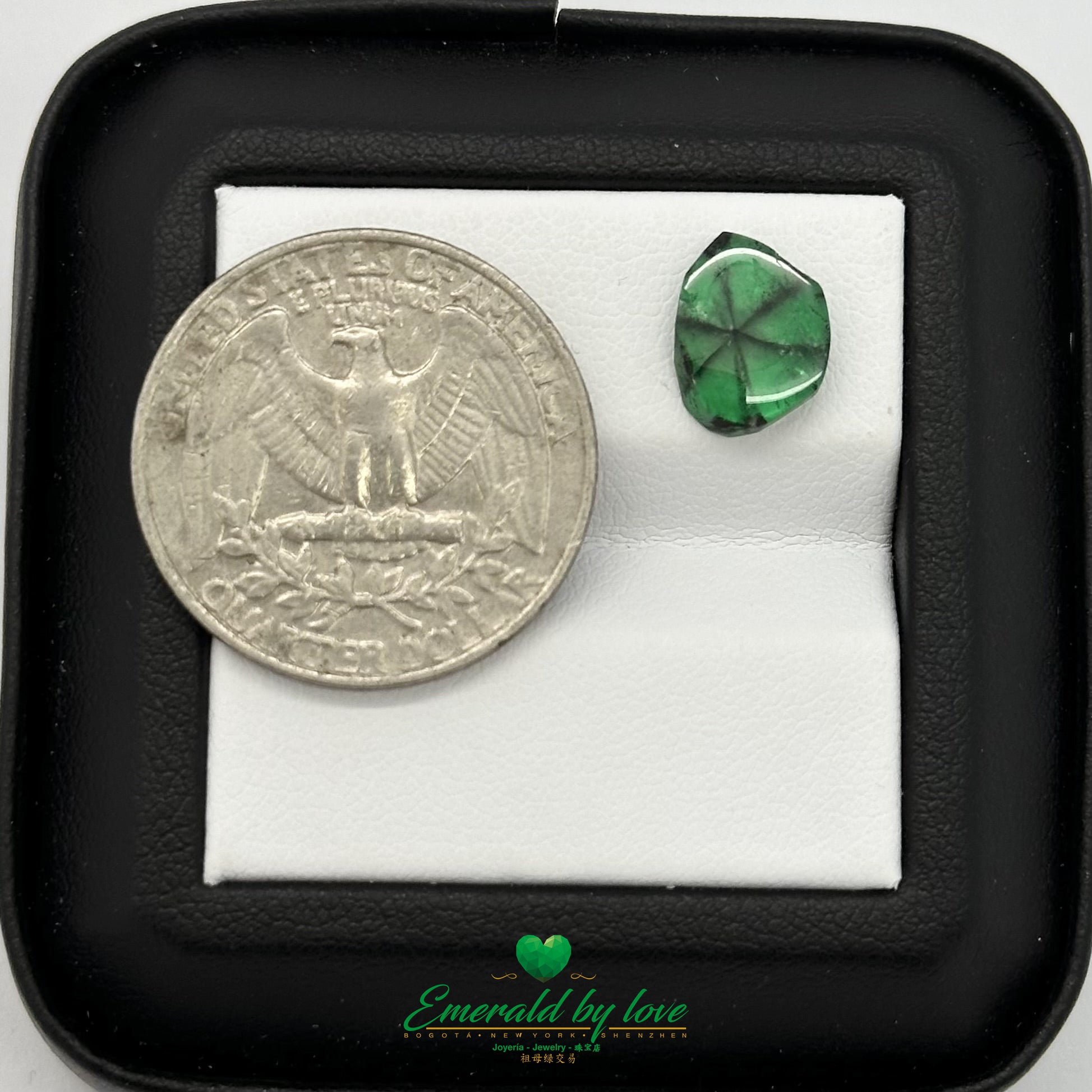 Rare Colombian Trapiche Emerald 2.1ct – Unique Natural Gemstone