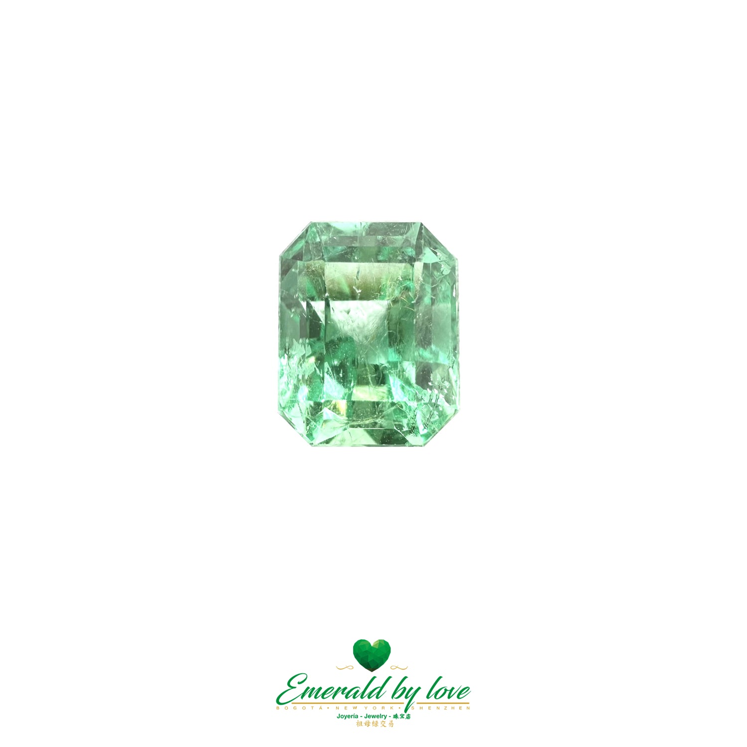 Natural Colombian Emerald 2.39ct – Rectangular-Cut Green Crystal Gemstone