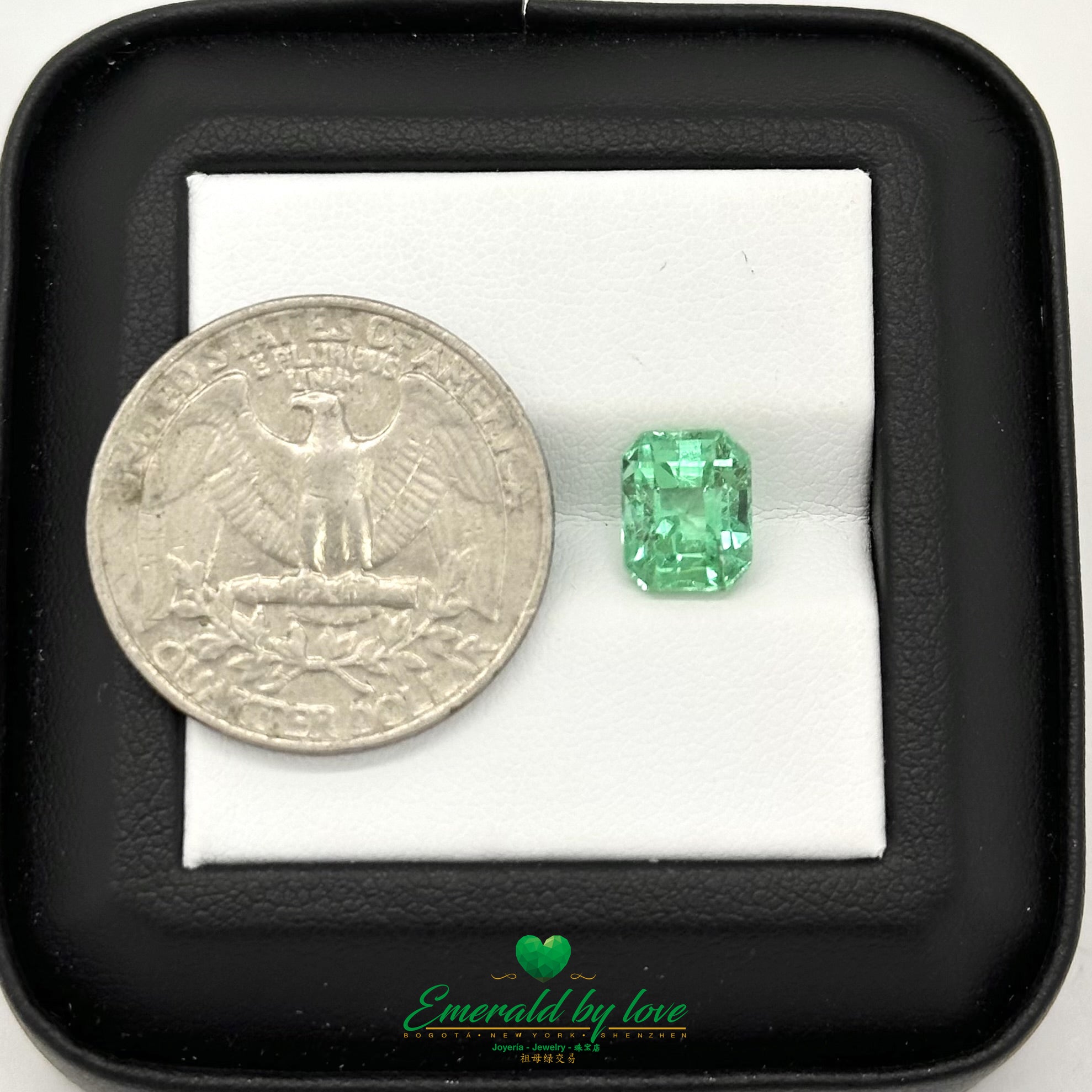 Natural Colombian Emerald 2.39ct – Rectangular-Cut Green Crystal Gemstone