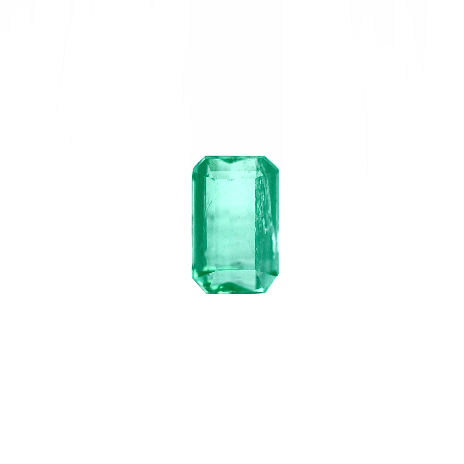 White background colombian baguette emerald 