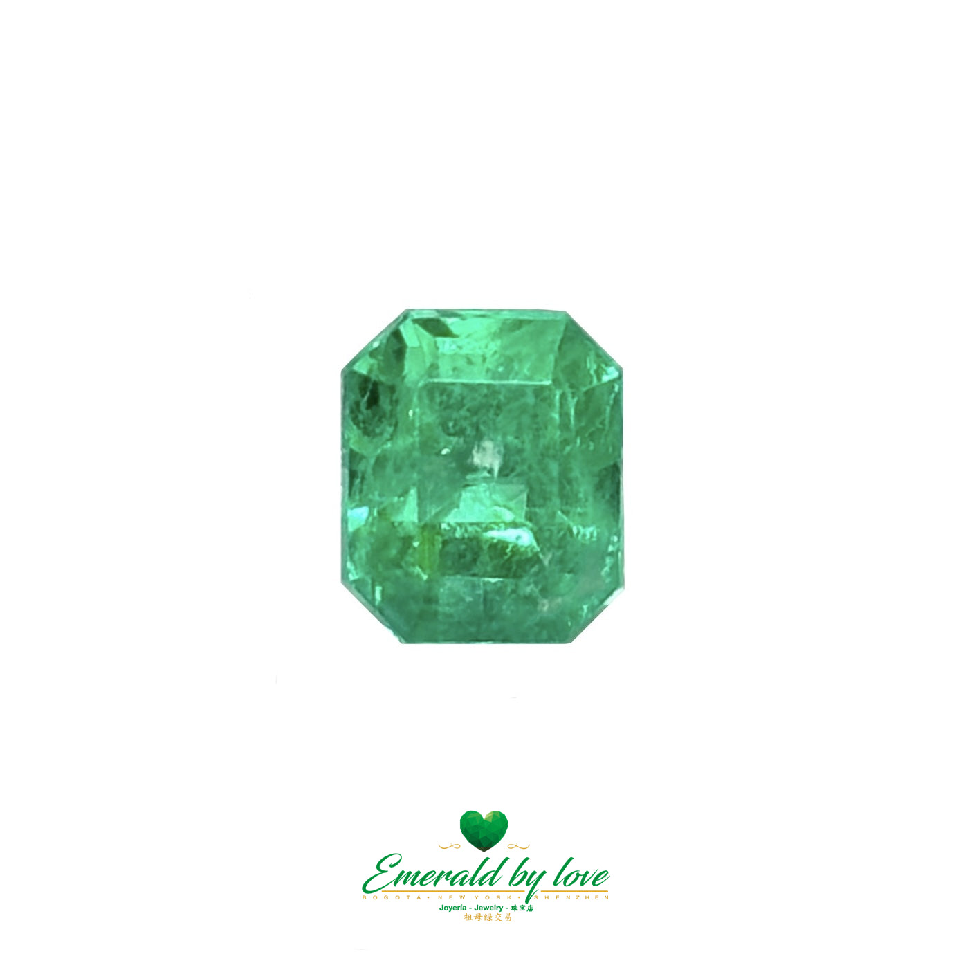 Exquisite 3.02-carat square-shaped Colombian Emerald