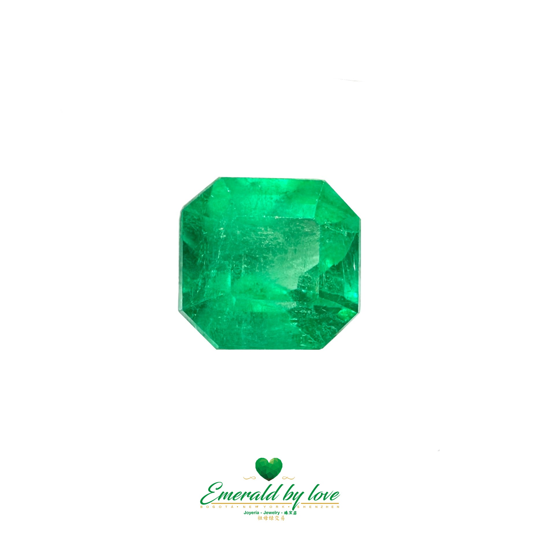 Enchanting 3.16-Carat Square Colombian Emerald