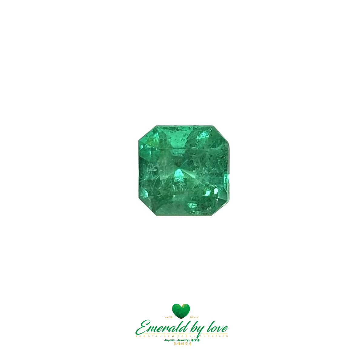 Fabulous 3.35-Carat Square Colombian Emerald