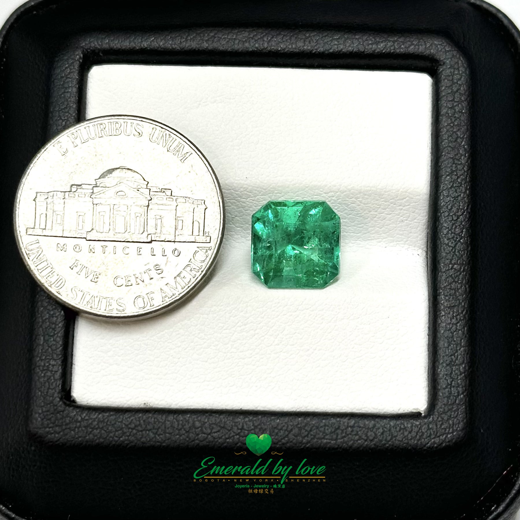 Fabulous 3.35-Carat Square Colombian Emerald