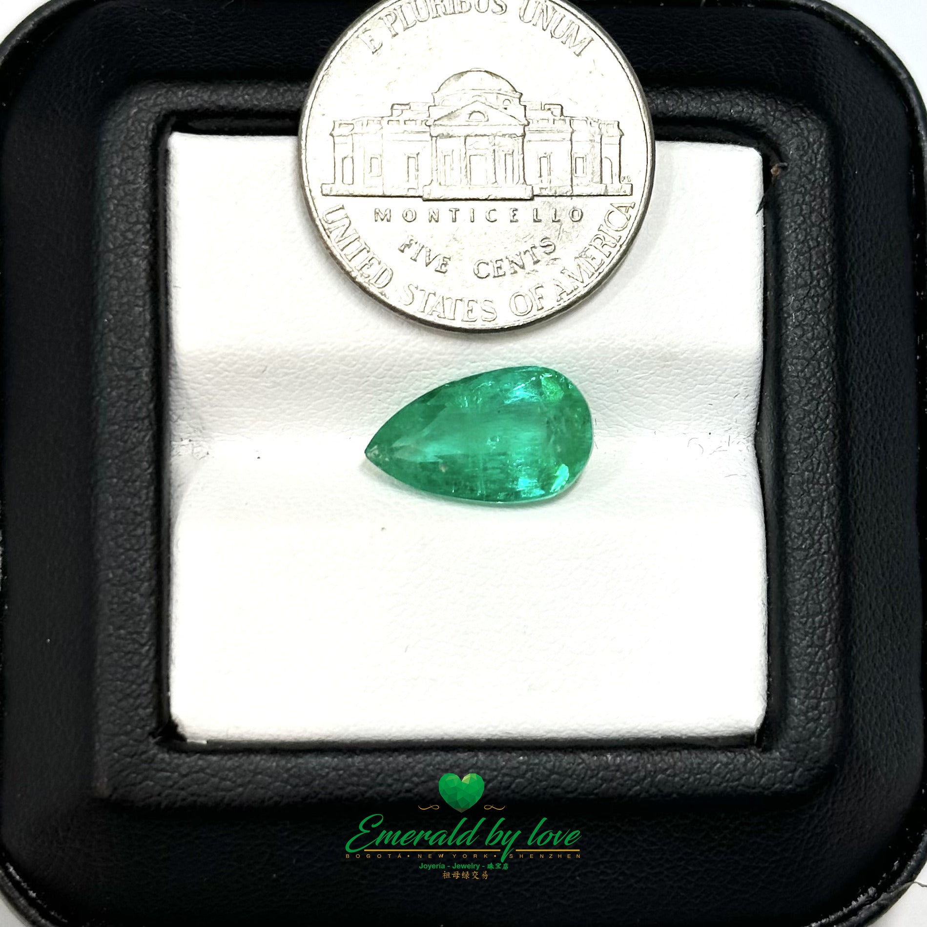 Gorgeous Pear: 3.47 Carat Colombian Emerald