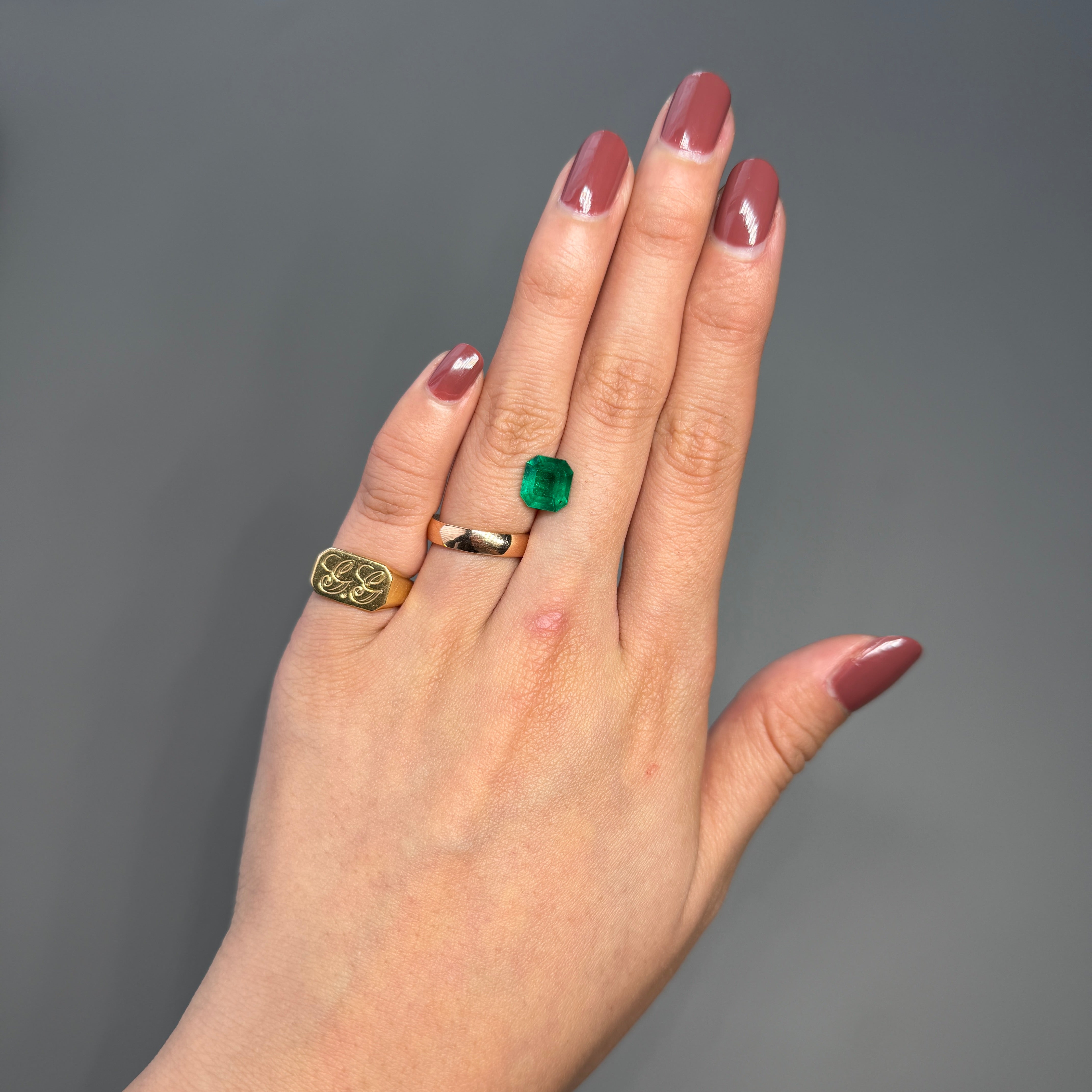 1.99 Carat Dark Green Colombian Emerald – Square Cut Gemstone