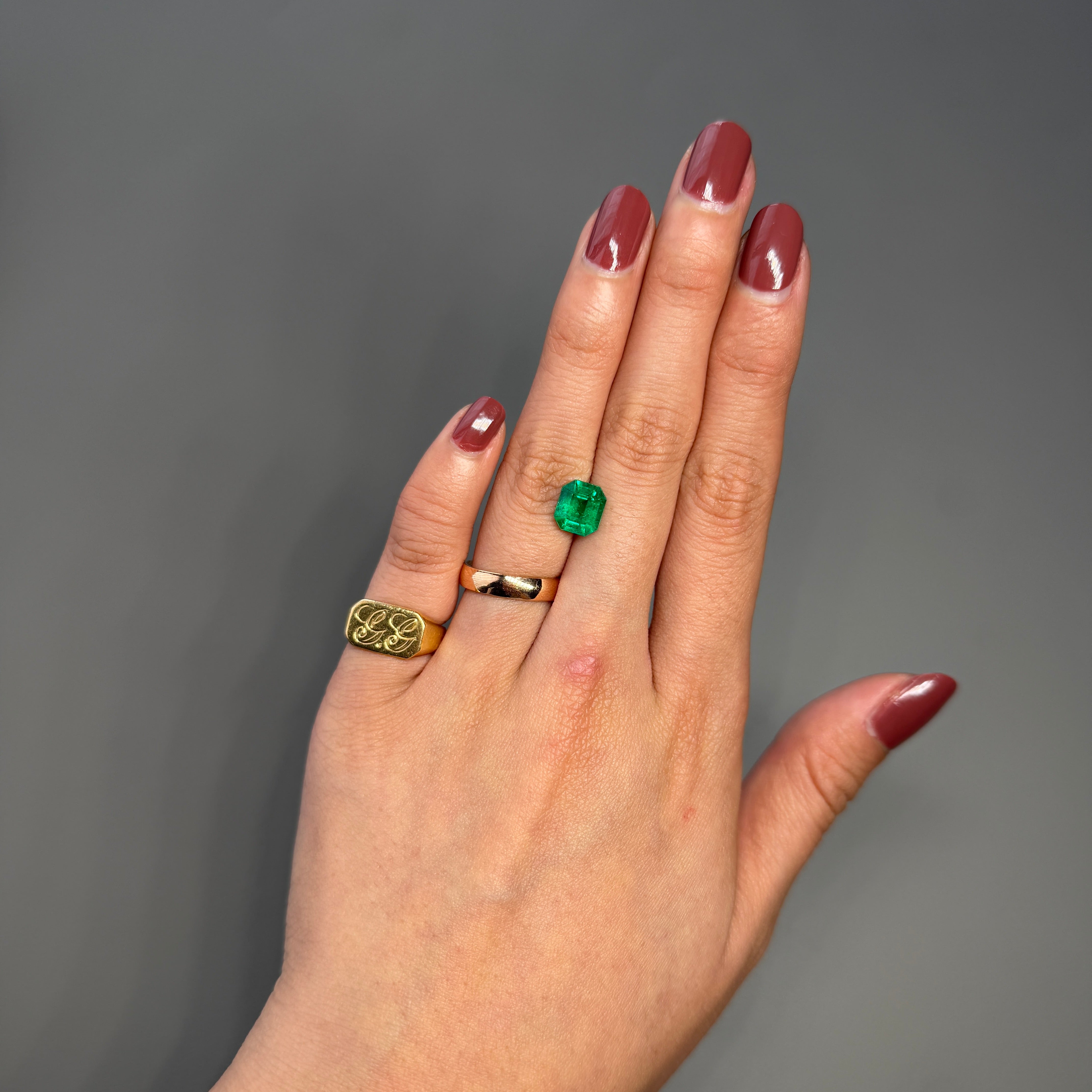 2.08 Carat Dark Green Colombian Emerald – Emerald Cut Statement Gem