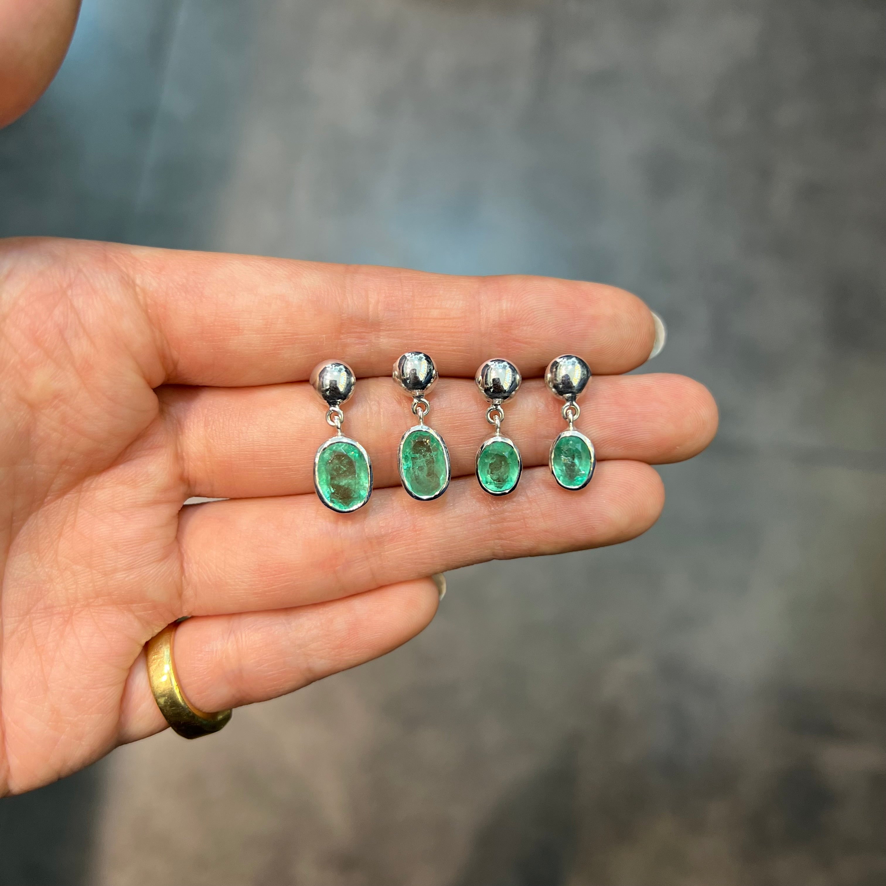 Captivating Colombian Emerald Earrings