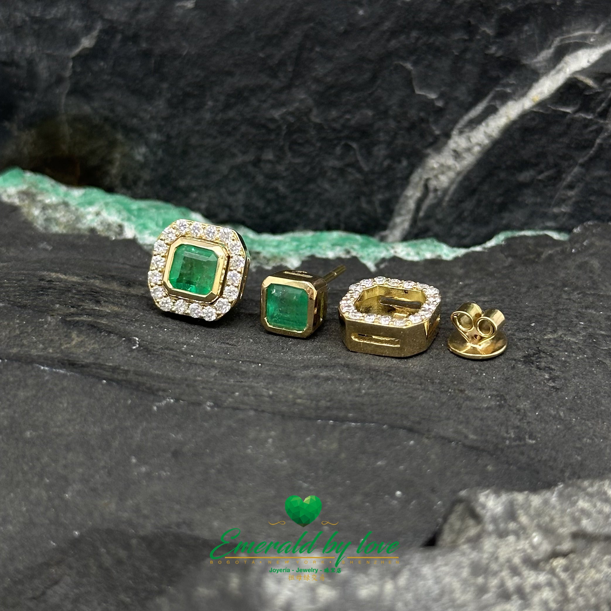 Colombian Emerald and Diamond Jacket Earrings: Exquisite Beauty from the Heart of Colombia