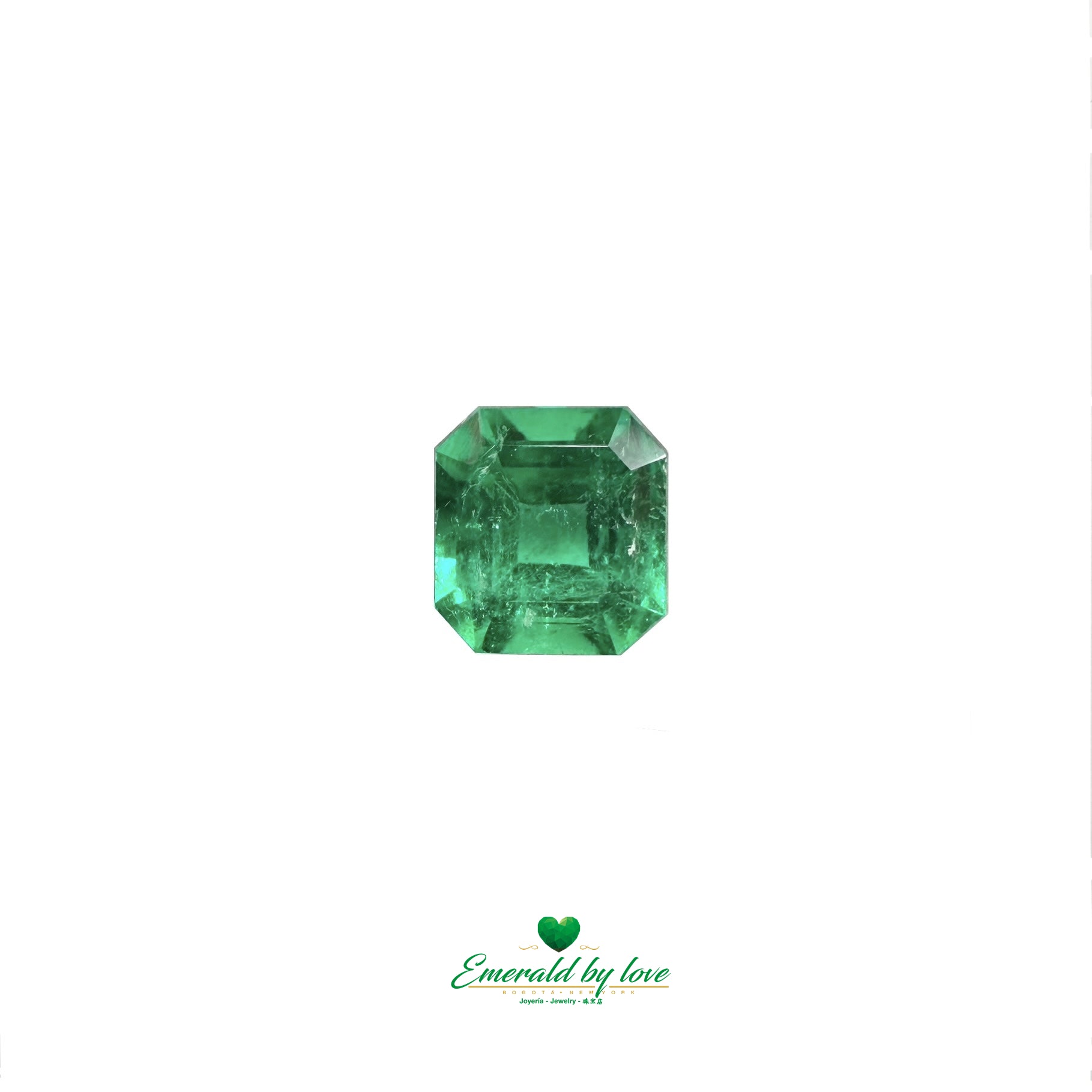 0.64 ct Rectangular Colombian Emerald Perfect for Jewelry