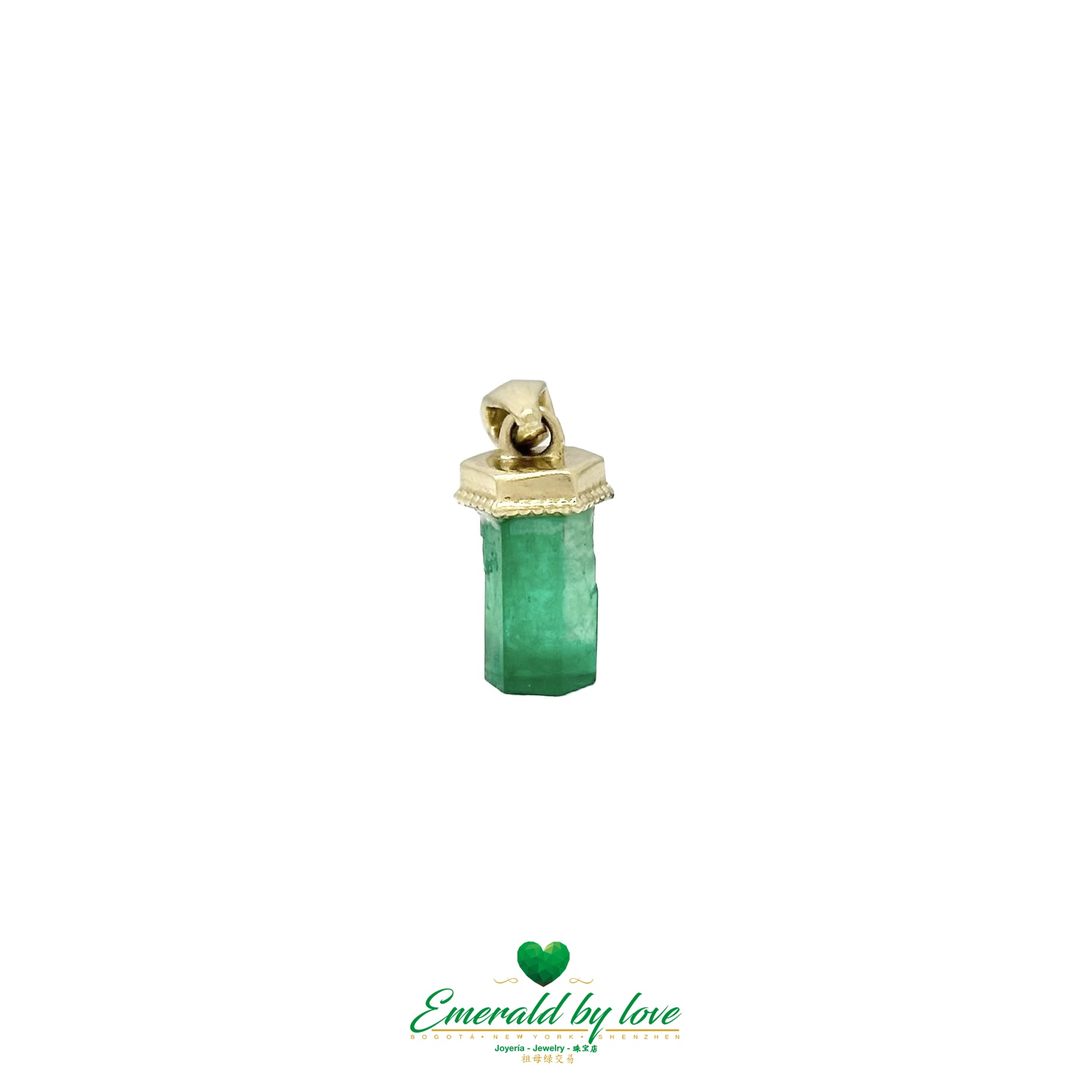 Traditional Canutillo Pendant in 18K Yellow Gold