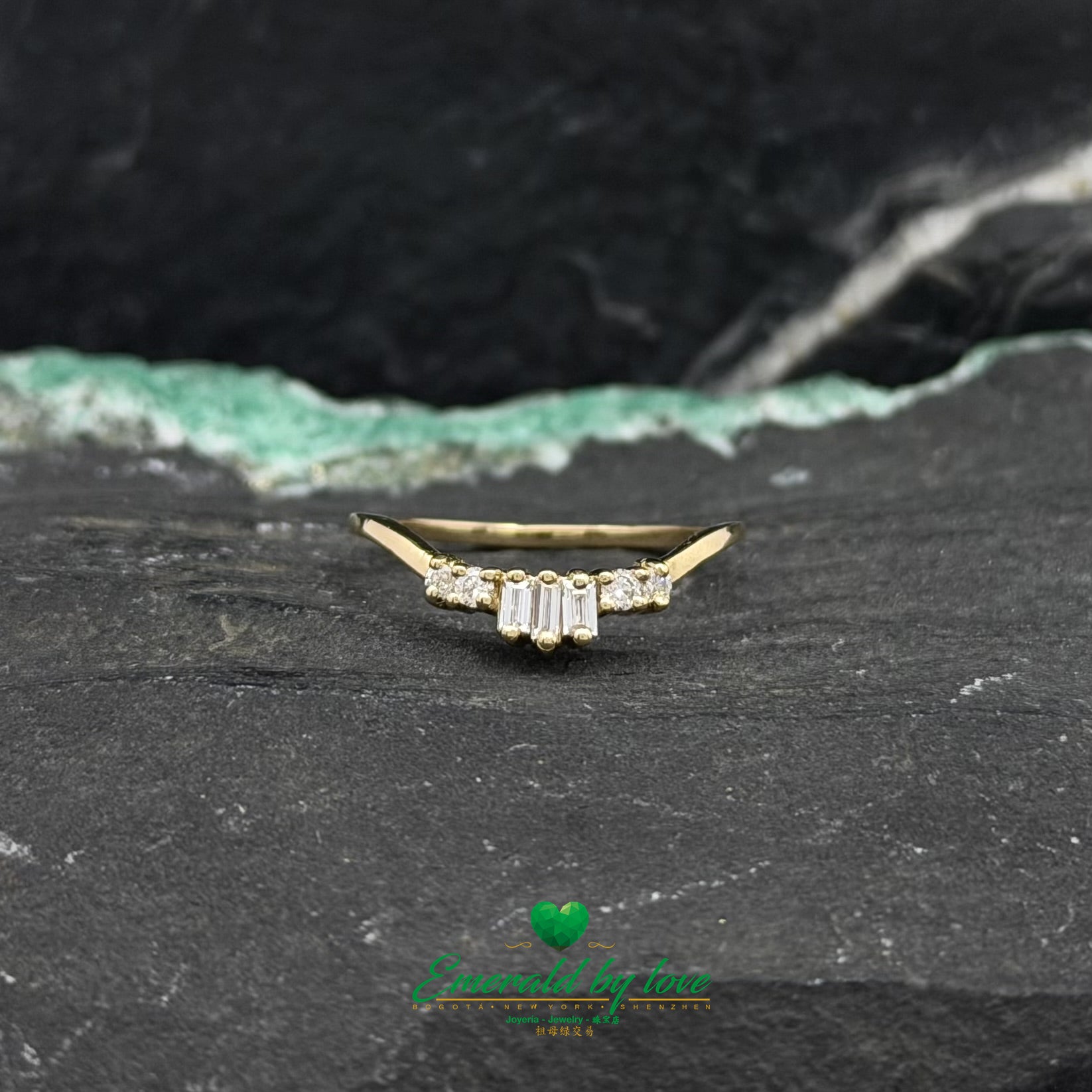 Diamond Wedding Band in Yellow Gold
