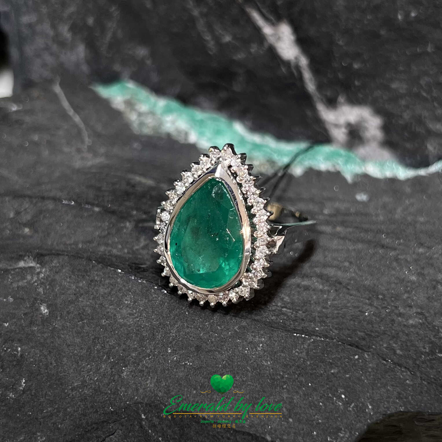 A standout ring that elevates any outfit with pure emerald magic.