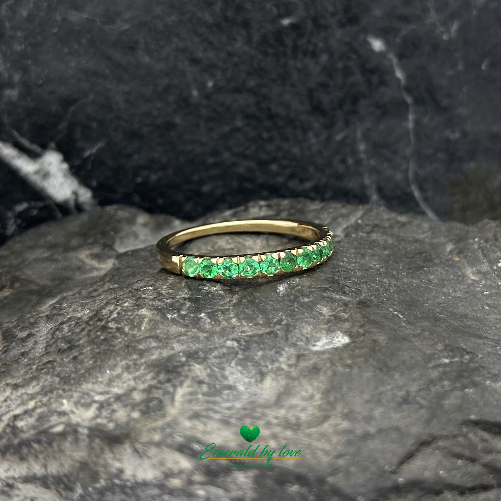colombian emeralds in Italian gold 